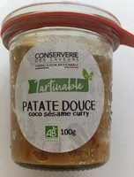 Mängden socker i Tartinade patate douce coco sesame curry