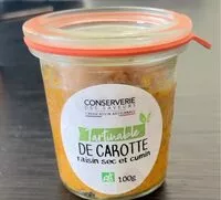 Mängden socker i Tartinable de carotte raisin sec et cumin