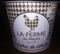 Mängden socker i Rillettes volailles