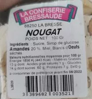 Mängden socker i Nougat