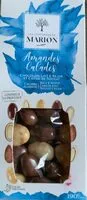 Mängden socker i Amandes calades chocolats lait & blanc et crème de nougat