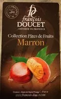 Mängden socker i barquette marron pâte de fruits