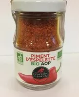 Mängden socker i Piment d'Espelette BIO AOP