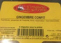 Mängden socker i Gingembre Confit