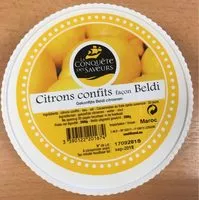 Mängden socker i Citrons Confits Façon Beldi