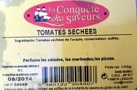 Mängden socker i Tomates séchées 100 g