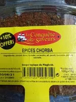 Mängden socker i Épices chorba