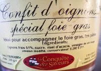 Mängden socker i Confit d'oignons spécial foie gras