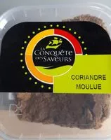 Mängden socker i Coriandre moulue