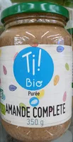 Mängden socker i Crème d'amandes complètes