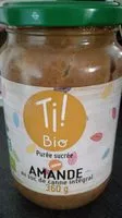 Mängden socker i Purée d'amande au sucre de canne