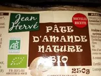 Mängden socker i Pâte d'amande nature Bio