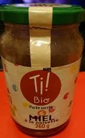 Mängden socker i Purée miel à la noisette