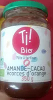 Mängden socker i Pâte à tartiner amande-cacao écorces d'orange