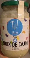 Mängden socker i Purée Bio De Noix De Cajou