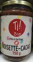 Mängden socker i Pâte à tartiner noisette cacao