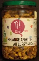 Mängden socker i Mélange apéritif au curry