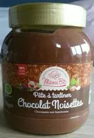 Mängden socker i Pâte à tartiner chocolat noisette