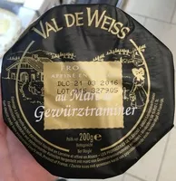Mängden socker i Fromage affiné au Marc de Gewürztraminer (27% MG)