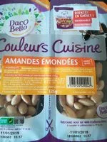 Mängden socker i Amandes émondées