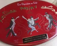 Mängden socker i Maxim's De Paris Maxim's Schokoladenbonbons Mit
