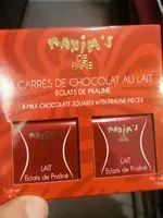 Mängden socker i 8 carrés de chocolat