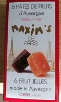 Mängden socker i 6 pâtes de fruits d auvergne
