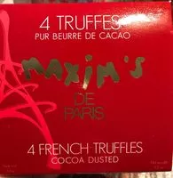Mängden socker i 4 truffes pur beurre de cacao
