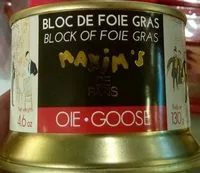 Mängden socker i Bloc de foie gras oie
