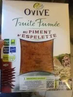 Mängden socker i Ovive, Truite fumee au piment d'Espelette, la barquette de