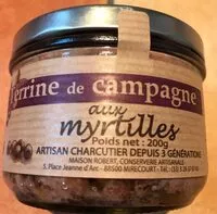 Mängden socker i Terrine de campagne aux myrtilles