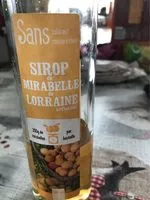 Mängden socker i Sirop de mirabelle de Lorraine