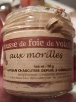 Mängden socker i Mousse de foie de volaille aux morilles