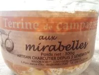 Mängden socker i Terrine de campagne aux mirabelles