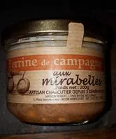 Mängden socker i Terrine de campagne aux mirabelles