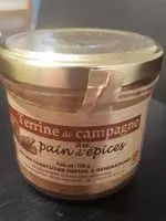 Mängden socker i Terrine de campagne au pain d épice