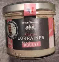 Mängden socker i Rillettes Lorraine mon p'tit poulet