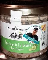 Mängden socker i Terrines à la bière des Vosges
