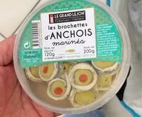 Mängden socker i Brochettes d’anchois marinés