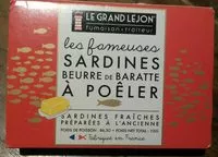 Mängden socker i Sardines beurre de baratte à poêler
