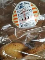 Mängden socker i Toasts de baguette