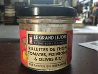 Mängden socker i Rillettes de thon tomates poivrons et olives bio
