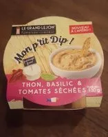 Mängden socker i Mon p'tit Dip Thon, basilic & tomates sechées