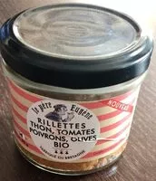 Mängden socker i Rillettes thon tomates poivrons olives bio