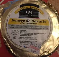 Mängden socker i Beurre de baratte