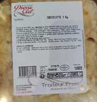 Mängden socker i Tartiflette Pierre clot