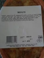 Mängden socker i Tartiflette