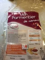 Mängden socker i Mon parmentier de canard