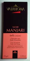 Mängden socker i Noir Manjari 64% cacao