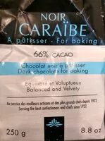 Mängden socker i Chocolat Noir à Pâtisser
